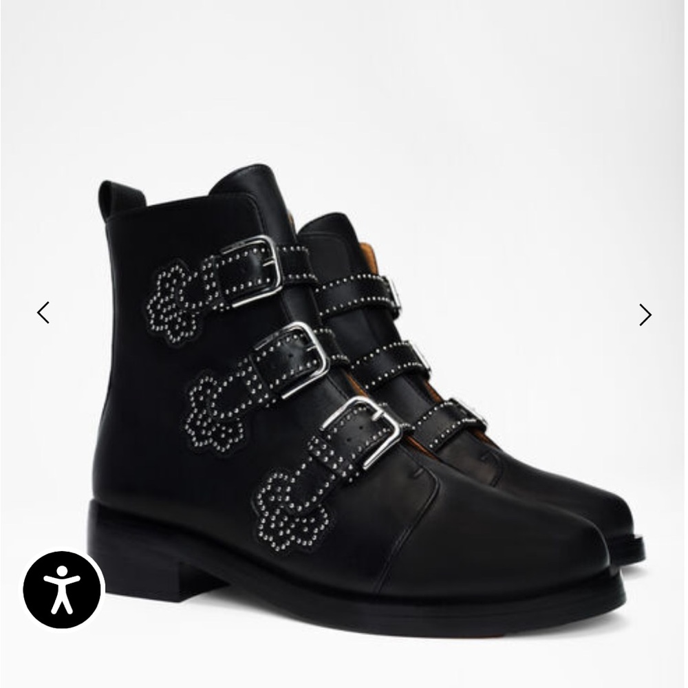 Maje leather ankle boots